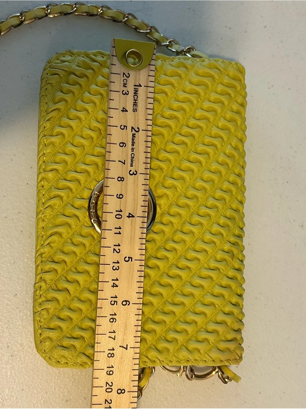 bebe Chartreuse Crossbody Perfect for Y2K Fall Fashions